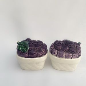 Grape Basket Salt & Pepper Shakers